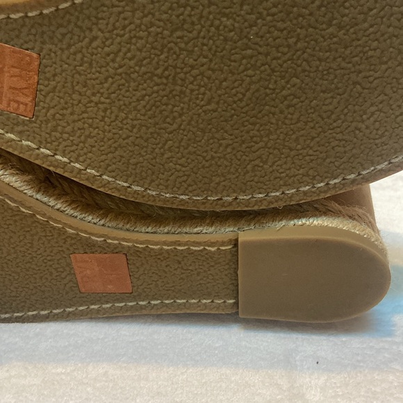 FRYE ROBERTA STRAP Size 9 Espadrille Wedge Zip Back Open Toe Sandal - Picture 7 of 8